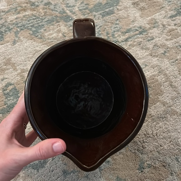 Vintage Stoneware Pitcher large size 10 in tall - Picture 7 of 9